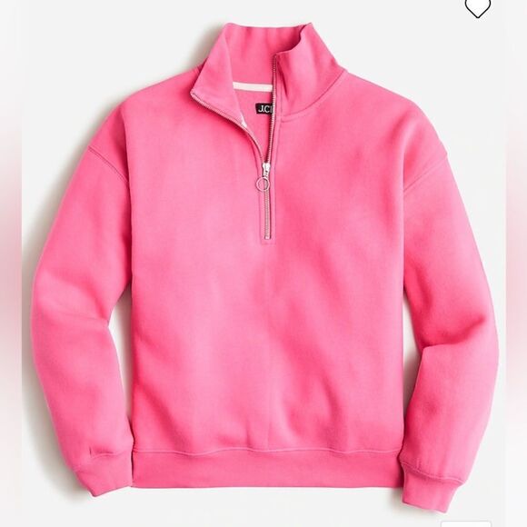 J. Crew Heritage fleece half-zip sweatshirt - Picture 1 of 9